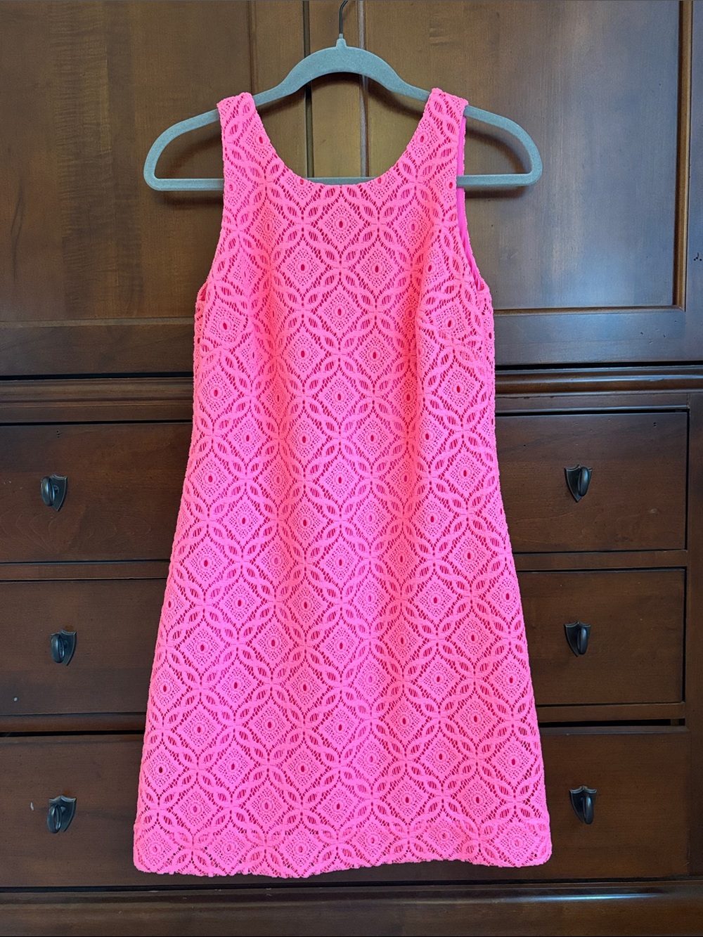 Lilly Pulitzer Callie Shift Dress - Women's Bright Pink Sleeveless Dress - Picture 2 of 5